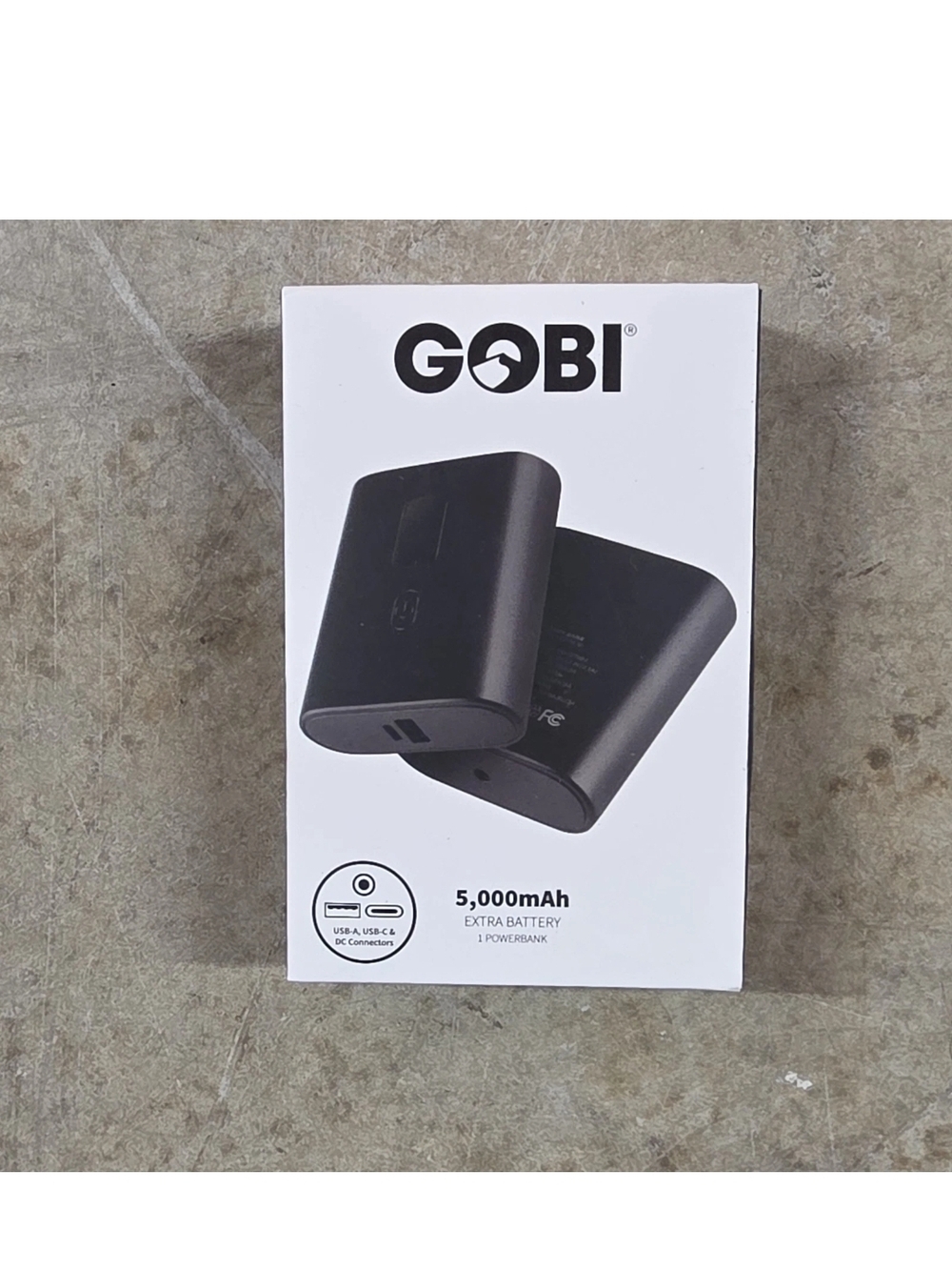 GOBI 5,000mAh Portable Power Bank - Black